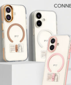 Connex เคส ฝาหลัง ขอบสี Mag ring pattern IPhone17/17pro/17Promax