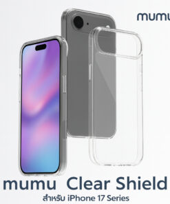 MUMU Clear Shield shockproof case with sleek, slim design