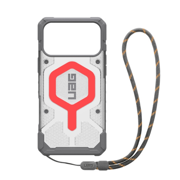 UAG Clear Pathfinder MagSafe Bundle Active Lava Lanyard 17 Pro Max