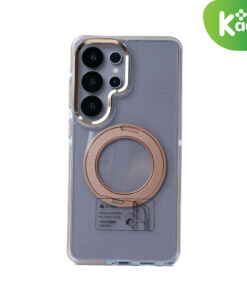 Connex Transparent Shockproof Case with 360° Rotating Kickstand for Samsung Galaxy S25 / S26 Series