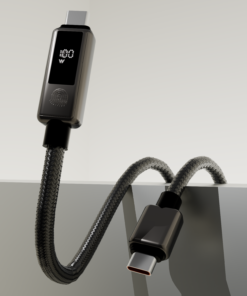 Connex ZERO GLOW USB-C to USB-C PD 3.1 100W Charging Cable with LED Display 1.2M